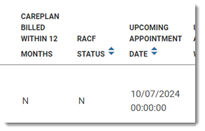 Example Care plan in Smart Visual dashboard
